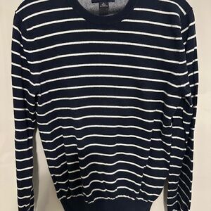 Banana Republic Navy and White Sweater